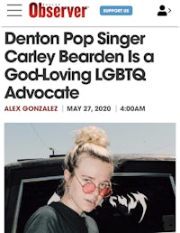 denton pop singer carley beard is a god loving lgbtq advocate